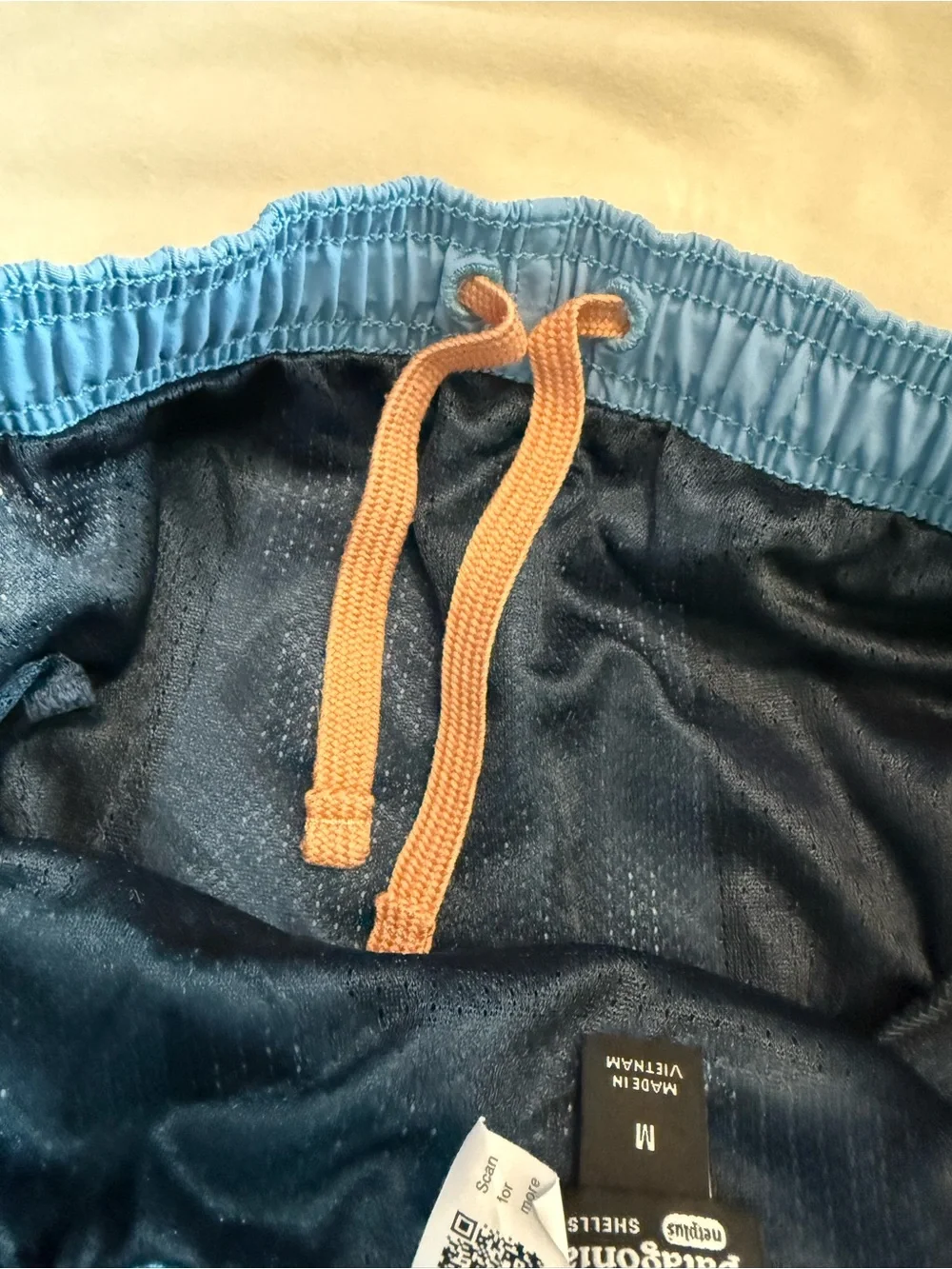 Patagonia Kids Light Blue Swim Trunks Size M/10Y